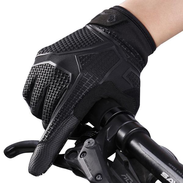 

cycling gloves wheel up riding sun wear long finger mountain bike sport breathable mtb off road, Black