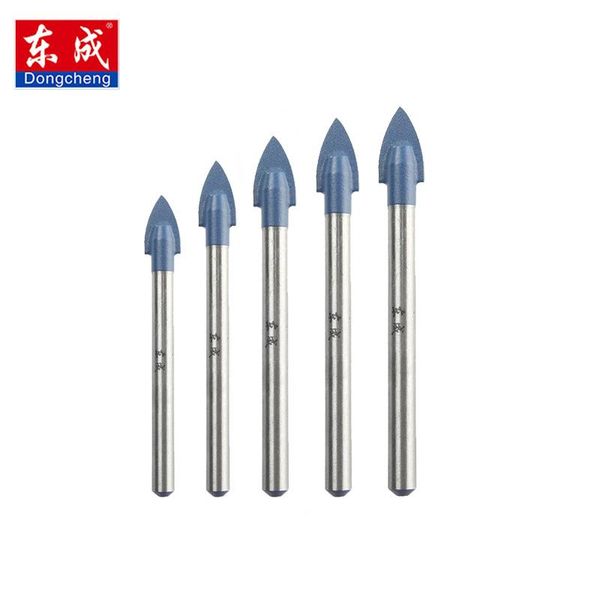 

professional drill bits dongcheng 5pcs 4/5/6/8/10mm glass bit set tungsten carbide tipped spear head ceramic tile cutter power tools accesso