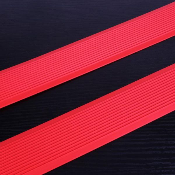 

bath mats 2pcs self adhesive pvc stair prevent slippery mat skid strip for ramp step red