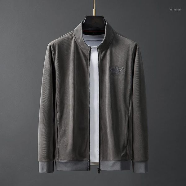 

men's jackets the fall of 2022 men corduroy jacket fashion for young students pure color collar leisure coat men's, Black;brown