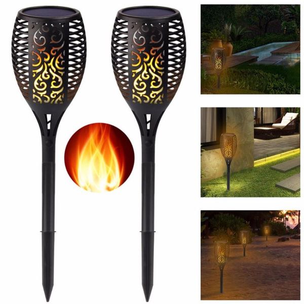 

garden solar powered led flame lamp waterproof 33leds lawn camps flickering torch light outdoor for courtyard lamps