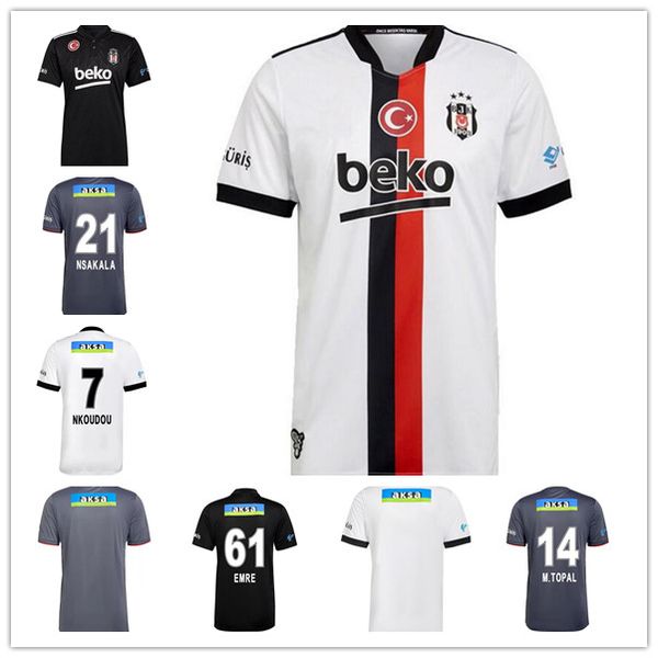 

21 22 the latest besiktas jk soccer jerseys 2021 2022 besiktas jimnastik kulÃ¼bÃ¼ karaman deigo costa larin ghezzal welinton vida home white a, Black;yellow
