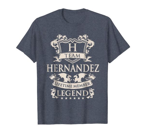 

team hernandez last name gifts vintage legend family t-shirt, White;black