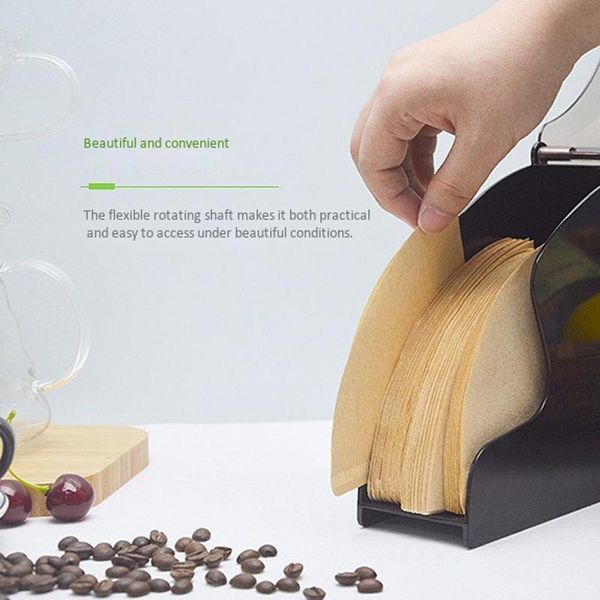 

coffee filters large capacity v60 filter paper storage rack holder/tapered box/coffee dust-proof tool 1-2 servings