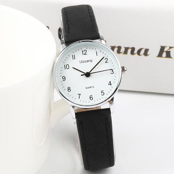 

Simple Small Fashion Quartz Watch Exquisite Women Clock Brand Casual Leather Watches Retro Ladies Wristwatch Wristwatches, Slivery;brown