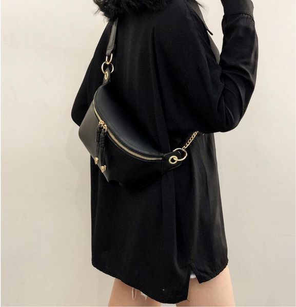 

waist bags 2021 women pu pack casual chest waterproof bag male