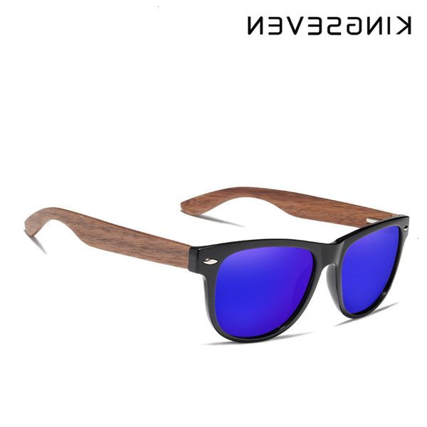 

highend accessories kingseven black walnut sunglass wood polarized sunglass men uv protection eyewear with wooden box