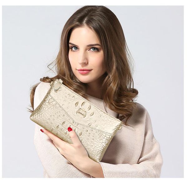 

evening bags 2021 design fashion crocodile pattern day clutches elegant luxurious crossbody bag for woman