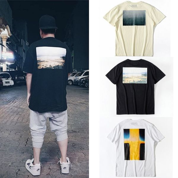 

high street justin bieber same california limited high street loose us short sleeve t-shirt for men and women, White;black