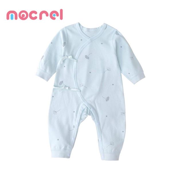 

spring and autumn period neonatal butterfly baby clothing for boys girl conjoined at the four seasons rompers born jumpsuits, Blue