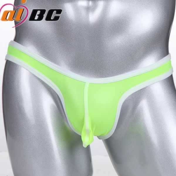

aibc summer ice silk men's underwear briefs fashionable small low waist breathable 006xsj, Black;white