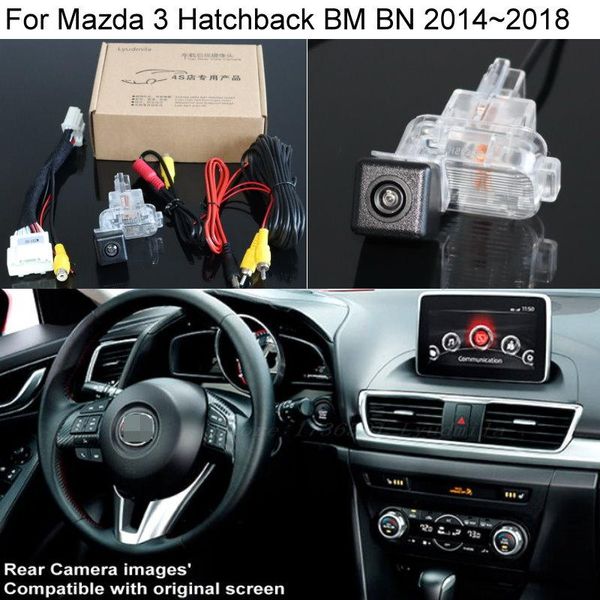 

for 3 hatchback bm bn 2014 2021 oem screen compatible hd ccd car backup reverse rear view camera cameras& parking sensors