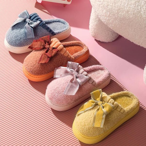 

slippers style cotton women's autumn and winter home warmth trend shoes indoor non-slip cute household explosive, Black