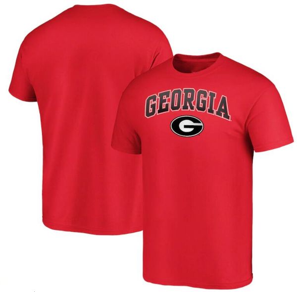 

georgia bulldogs mens t-shirt cotton cloth round collar,loose,breathable printing red, Gray;blue