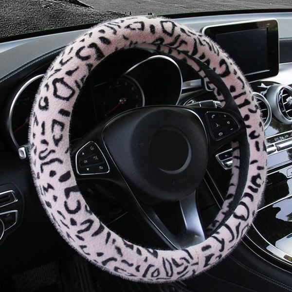 

winter steering wheel cover anti-skid autumn interior plush replacement covers