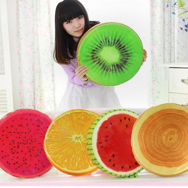 

pillow 3d effect fruit shaped seat cushion chair plush toy gifts