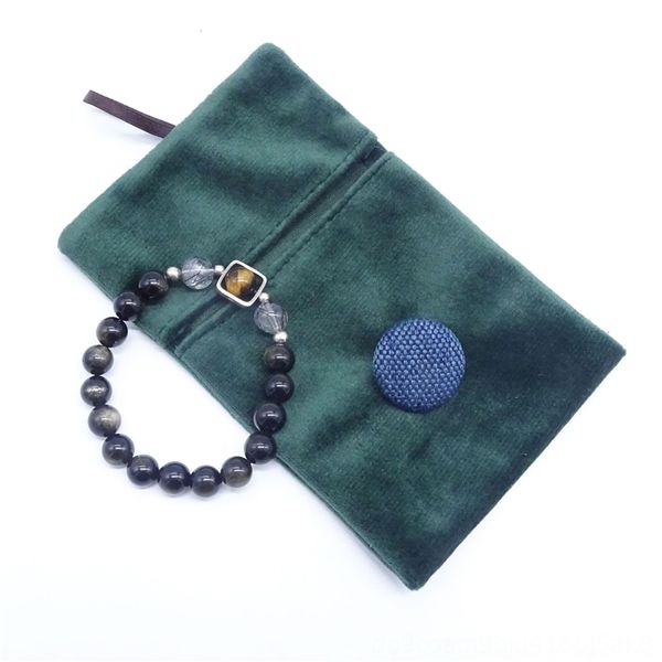 

znbY green packaging boxes lry jewelry boxes lipstickflannelette flip baglipstickeye shadowdouble faced velvet envelopessmall bag green fla, Black;white