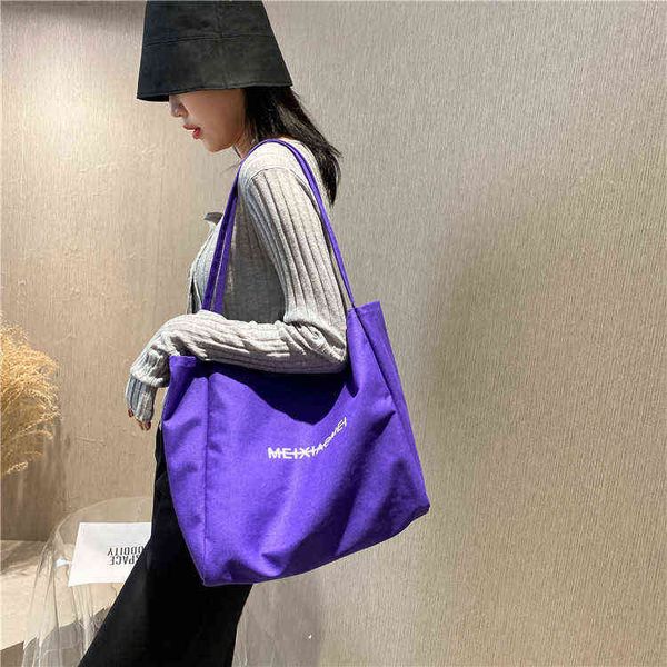 

shopping bag, women's cloth bag, handbag with printed letters, large capacity shopping bag, 220310