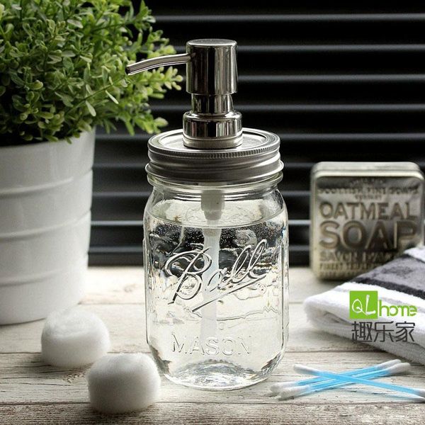 

nordic style portable glass lotion bottle home bathroom liquid soap shampoo pump shower gel holder dispenser