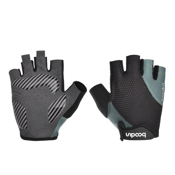 

bicycle gloves spring/summer outdoor cycling 4d thickened silica gel half finger biking, Black