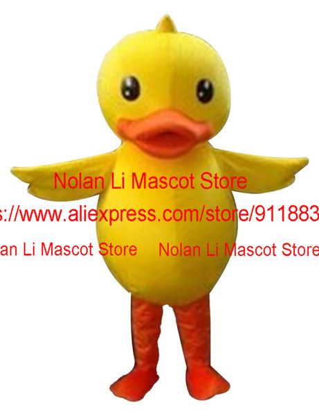 

mascot doll costumefactory direct sales yellow duck mascot costume cartoon anime party holiday celebration christmas gift by1212, Red;yellow