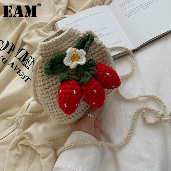 

[eam] women cute knitted woolen bag appliques weave personality all-match crossbody shoulder fashion tide 2021 18a2292 cross body