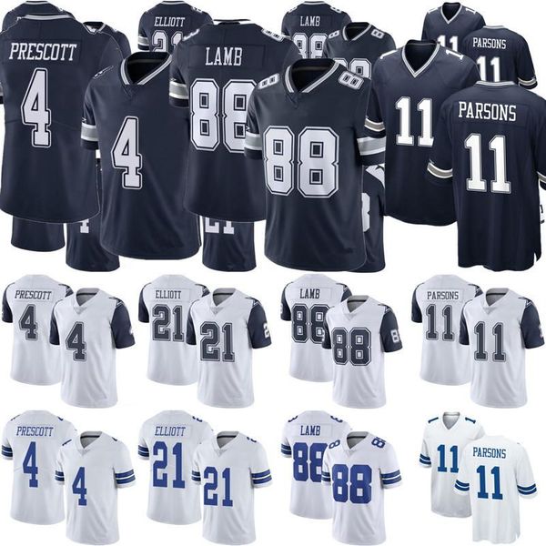 

2021 mens 11 micah parsons jerseys 88 ceedee lamb 9 jaylon smith 4 dak prescott 21 ezekiel elliott 55 leighton vander esch19 amari cooper fo, Black;red