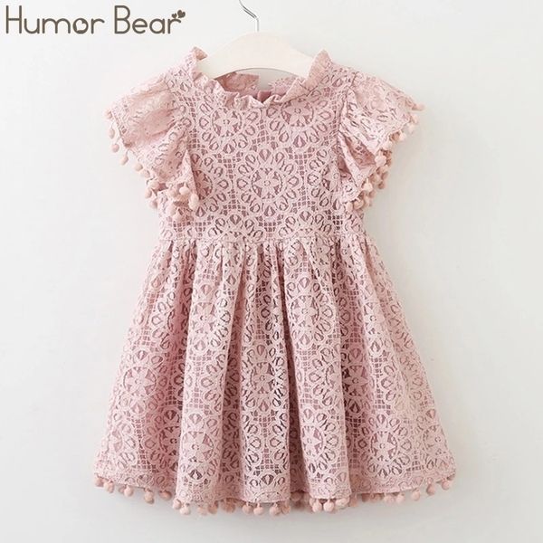 Humor Bär Mädchen Kleid Neue Marken Baby Kleider Quaste Aushöhlen Design Prinzessin Kleid Kinder Kleidung Kinder Kleidung Q0716