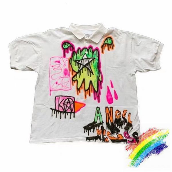 

t shirts rolling la graffiti t shirt men women 1:1 -quality hip-hop cactus jack t-shirt tees, White;black