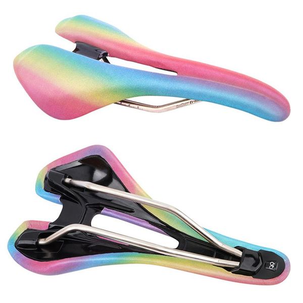 

bike saddles colorful seat waterproof breathable hollow ergonomic sponge bicycle saddle sm