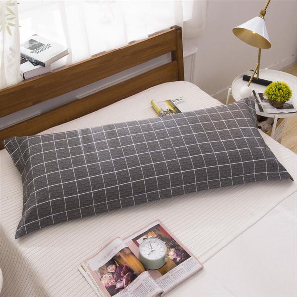 

soft breathable cotton long pillowcase home lovers double sleeping pillow case large size bed body cover