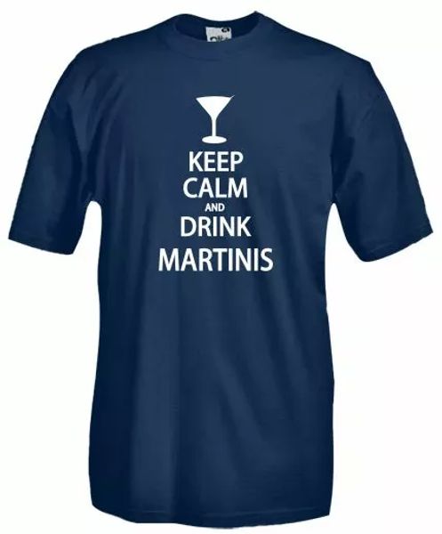 

shirt b28 keep calm and drink martini, ironic t-shirt, White;black
