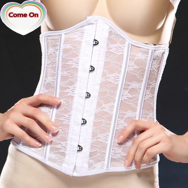 

women's shapers corset underbust women gothic curve shaper modeling strap slimming waist belt lace corsets bustiers black white