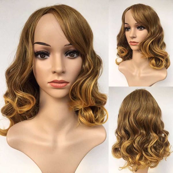 

black blonde short curly wig xuchang