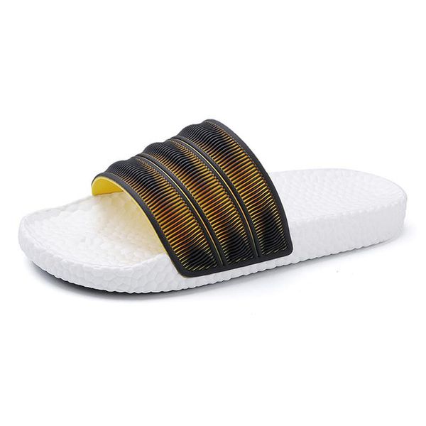 

slippers men's fashion popcorn summer outdoor beach sandals high elastic leisure simples slides shoes size 39-44, Black
