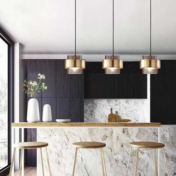 

pendant lamps vintage glass ball crystal luminaire suspendu chandelier lighting design lamp living room decoration avizeler hanglampen