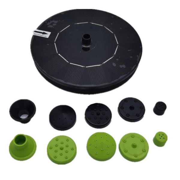 

1.4w portable floating round solar fountain for garden backyard pond outdoor water pump bird feeder decorations