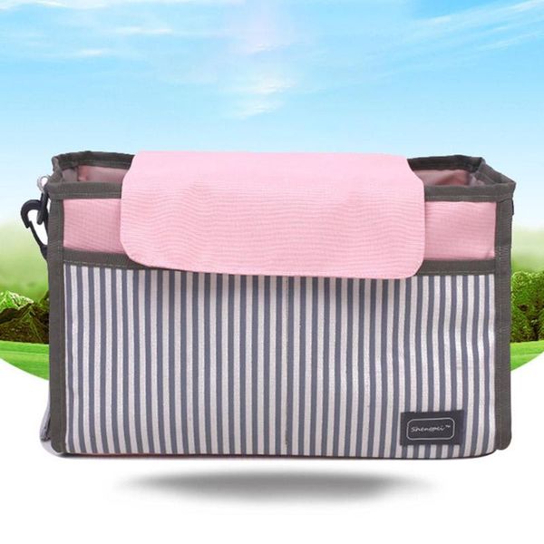 

infant pram cart stroller bag portable striped baby hanging storage organizer seat pocket carriage pouch v bags