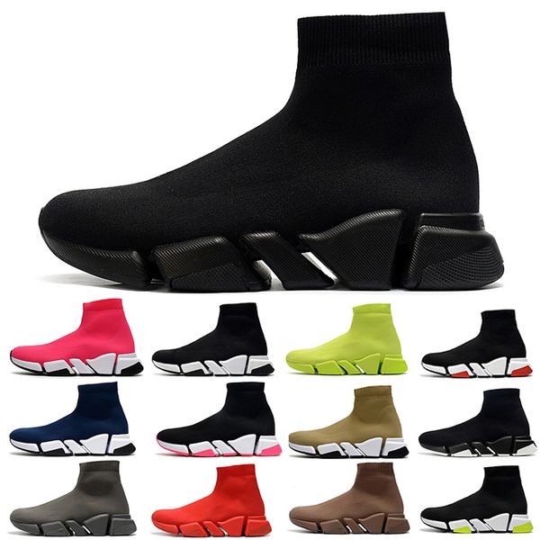 

speed sock trainers running shoes mesh mens clearsole lace-up triple black white red blue grey men women tennis trainers sports sneakers 36-
