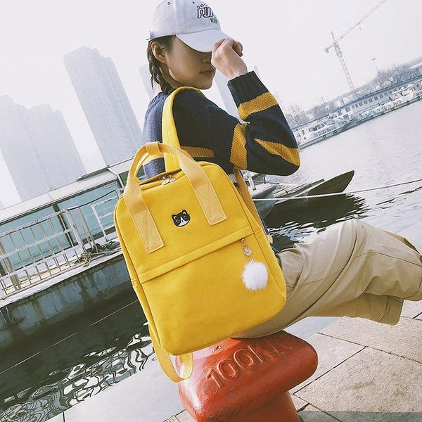 

outdoor bags 2021 fashion ladies backpack, nylon durable waterproof student school bag, girl travel backpack