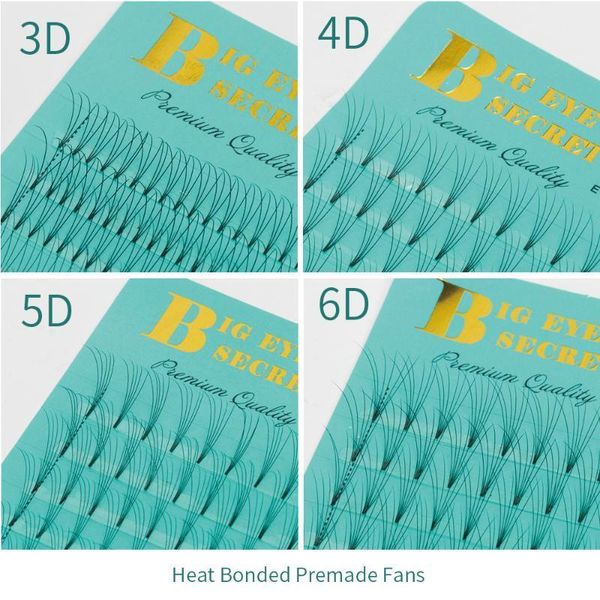 

big eye's secret eyelash extension 3d/4d/5d/6d russian volume lashes wholesale premade fans mink lash extension1
