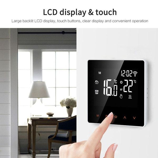 

smart home control tuya wifi thermostat temperature controller for electric floor heating,water/gas boiler voice work google