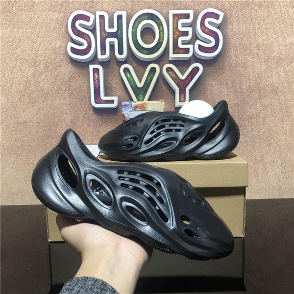

rubber sandals fashion men women designer slipper sandal shoes summer beach slides fashions scuffs slippers indoor size with box, Black