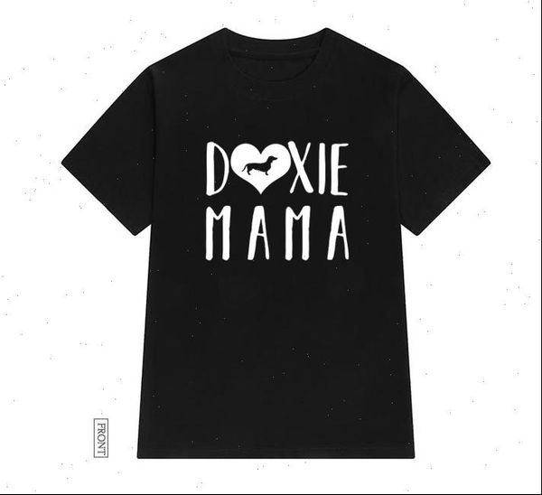 

doxie mama womens dachshund women tshirt cotton casual funny t shirt lady yong girl 5 colors drop ship, White
