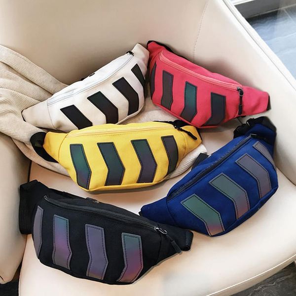 

chest for men canvas waist bags male reflective fanny crossbody belt casual travel handbags hip shoulder