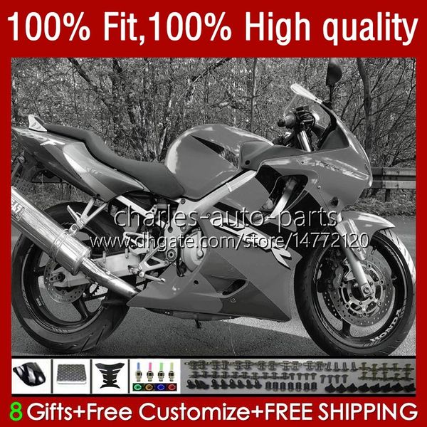 Spritzguss-Verkleidungen für HONDA CBR 600 F4i FS CC F4 i 600F4i CBR600 F4i 04 05 06 07 Glossy Grey 55No.75 CBR600F4i 600CC 2004 2005 2006 2007 CBR600FS 04-07 OEM Body Kit