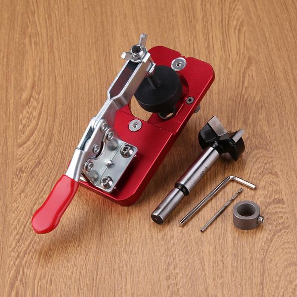 

professional hand tool sets woodworking punch locator drill drilling guide dowel jig kit hole opener template door cabinets portable precise