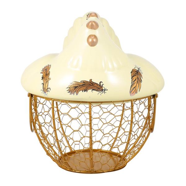 

1pc hen storage basket personalized egg holder chicken shaped baskets