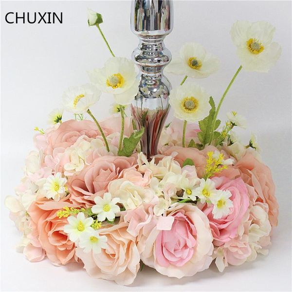 

decorative flowers & wreaths customized artificial table flower round bottom deskdecoration wedding layout road lead stage 1pc