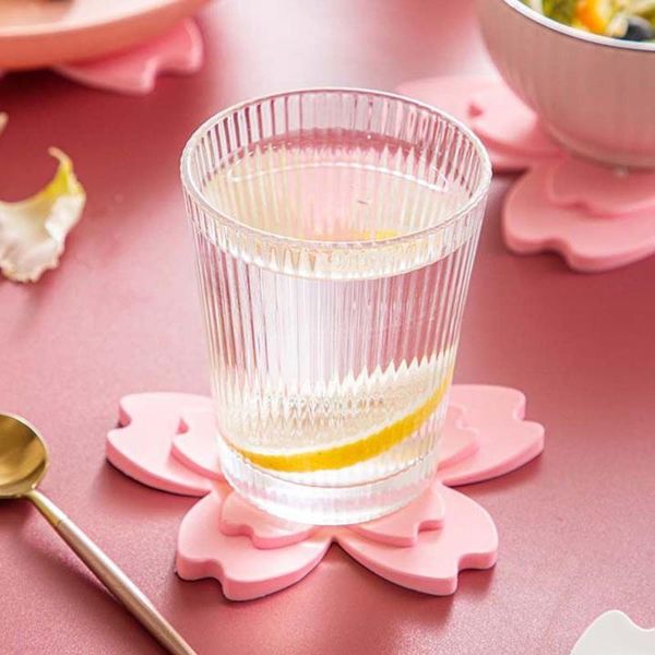 

mats & pads durable pvc flower cup coasters heat resistent table placemat dining non-slip mat insulation bowl pad pot holders